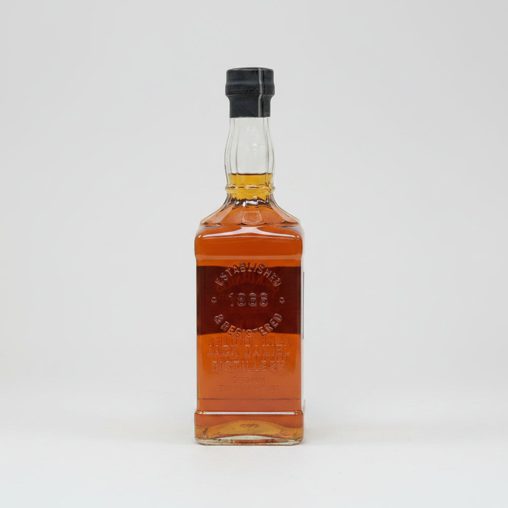 Bottle of Jack Daniel's whiskey on a white background