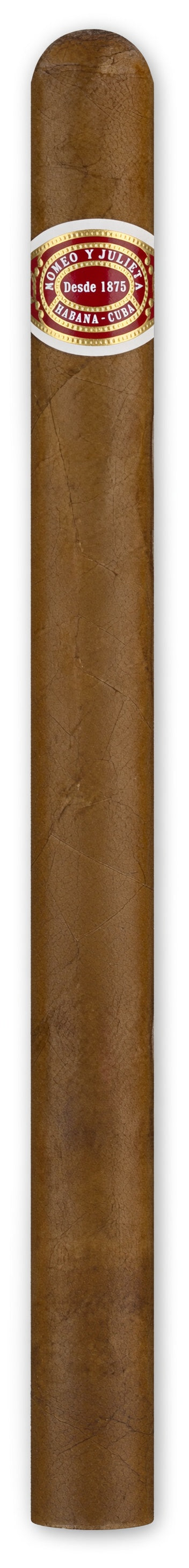 A single brown cigar shown vertically against a white background, featuring a circular red and white label near the top with the brand name 'Pabellon' visible.