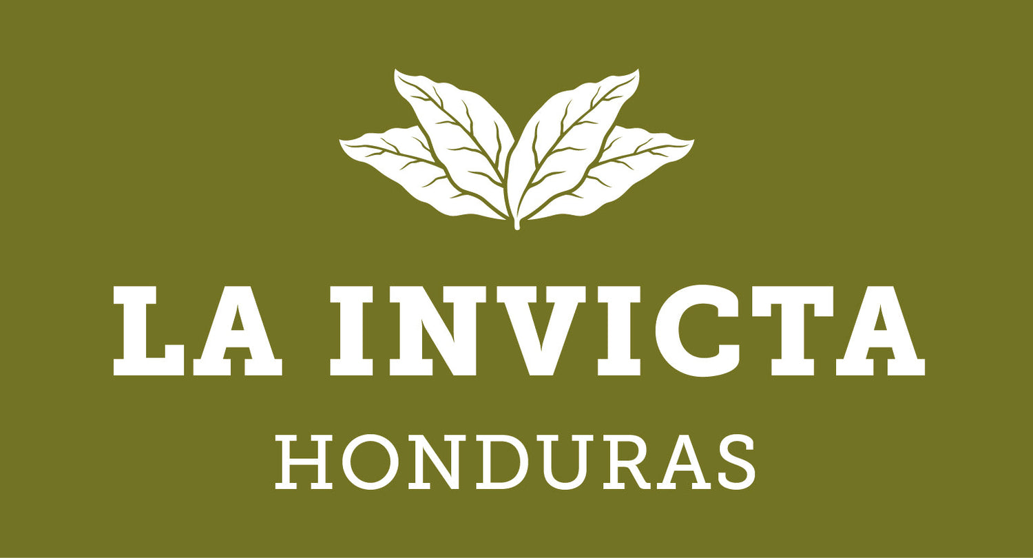 La Invicta Honduras logo with leaves on a green background
