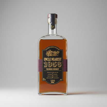 Uncle Nearest 1856 Premium Whiskey bottle with label