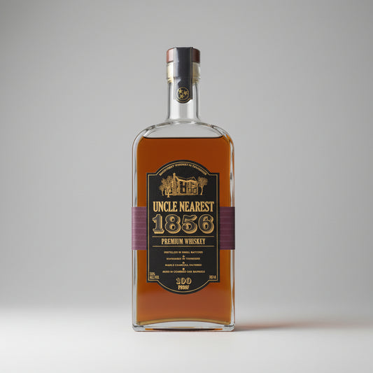 Uncle Nearest 1856 Premium Whiskey bottle with label