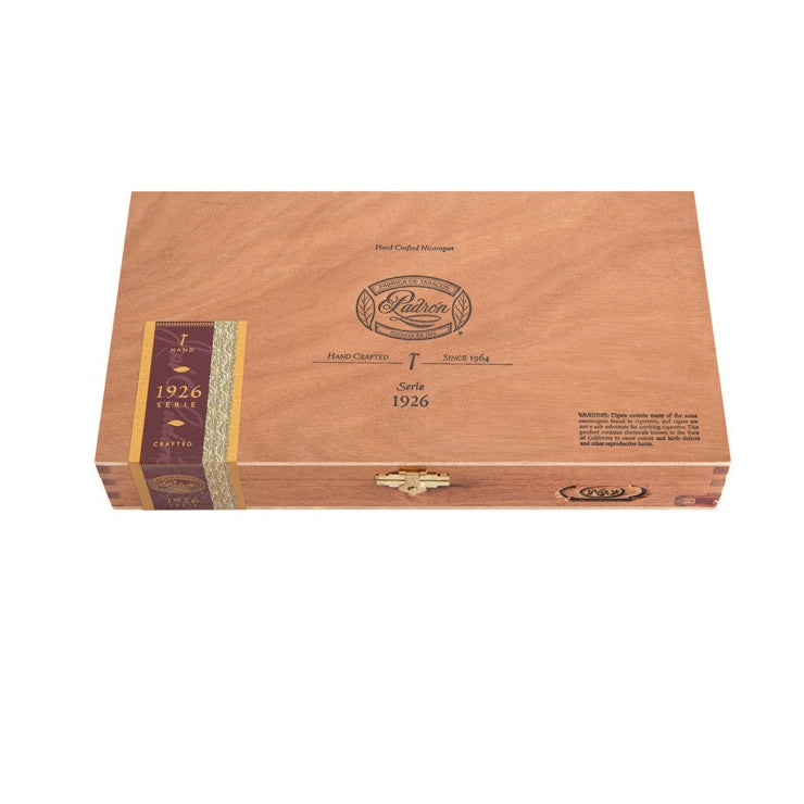Cigar box with 'Padron' branding on a white background