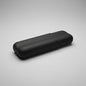A black carbon fiber case with a matt finish, shown closed on a neutral gray background.