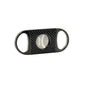 Cigar cutter with carbon fiber design on a white background