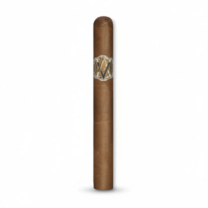 Cigar with a band on a white background