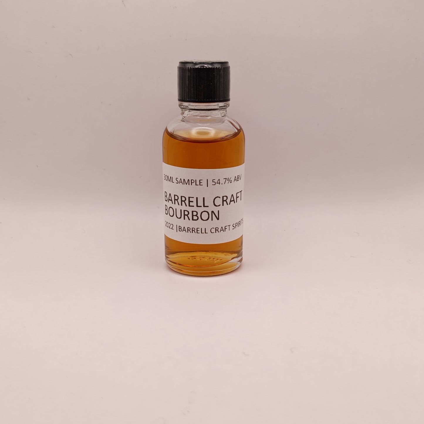 Bottle of Barrell Craft Bourbon on a white background