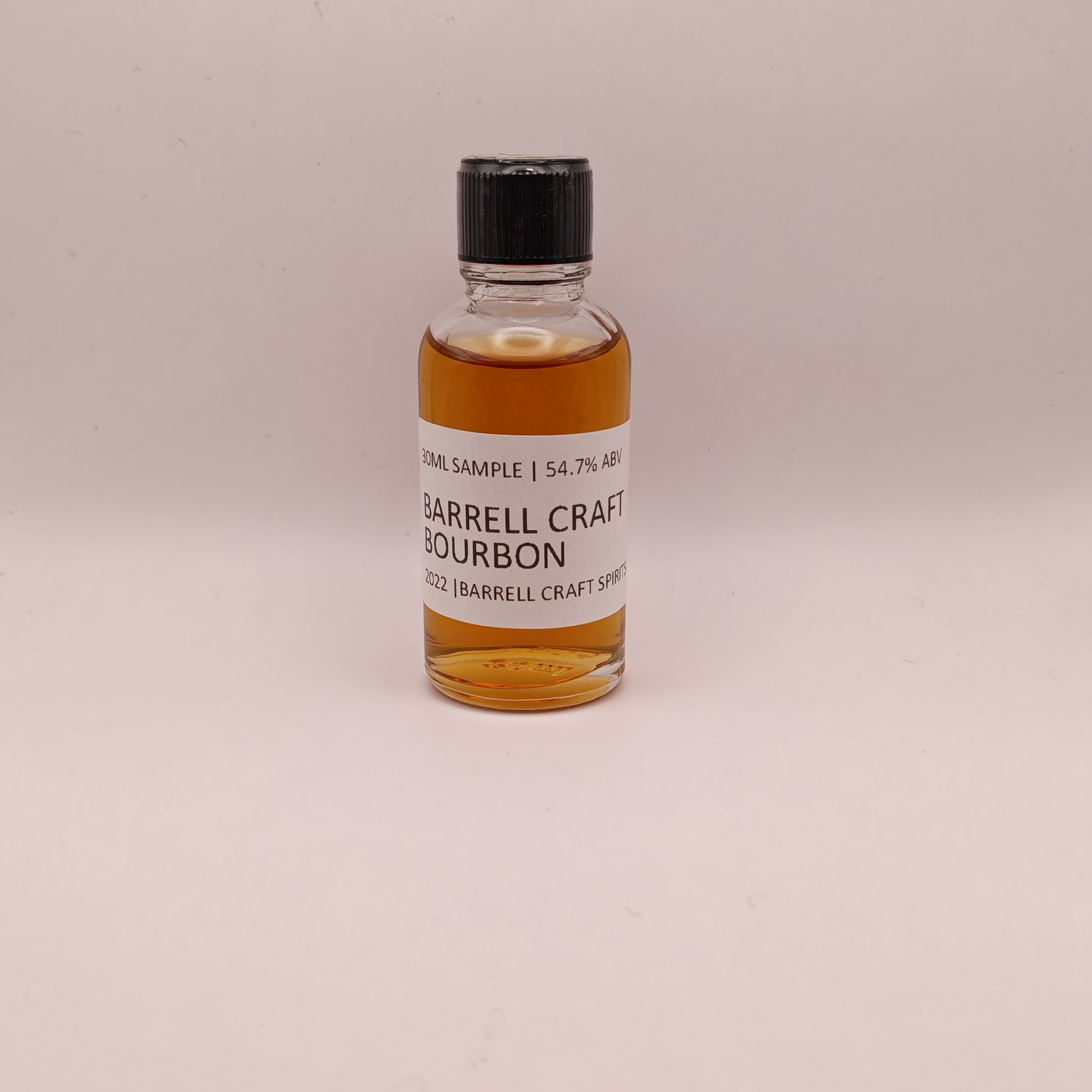 Bottle of Barrell Craft Bourbon on a white background