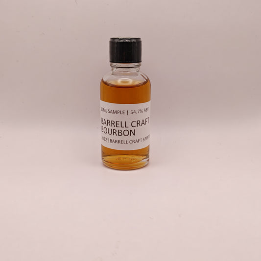 Bottle of Barrell Craft Bourbon on a white background