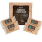Boveda Humidor Starter Kit with three humidity control packs on a white background