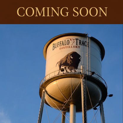 Buffalo Trace Distillery water tower against a blue sky
