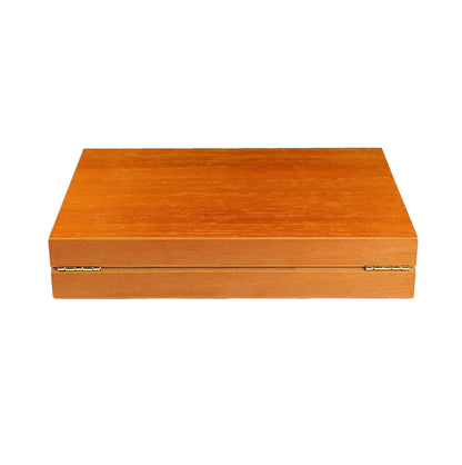 Wooden humidor on a white background