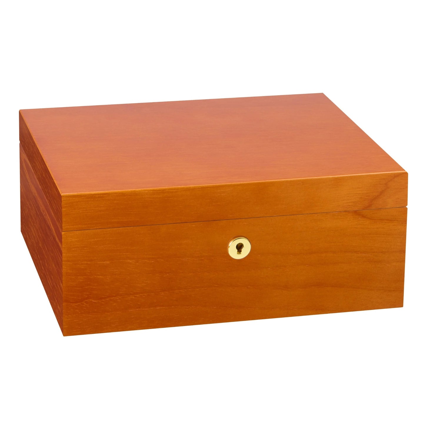 Wooden Humidor on white background