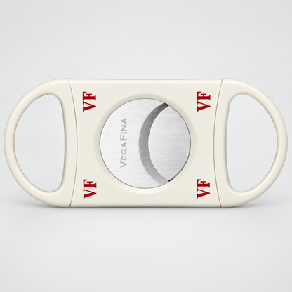 Official VegaFina Logo Cigar Cutter – White (80 Ring Gauge)