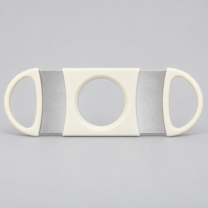 Official VegaFina Logo Cigar Cutter – White (80 Ring Gauge)