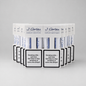 A row of J. Cartes Corona DominicaN cigarette packs arranged in a fan shape on a light gray background.