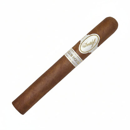 Cigar with Davidoff logo on a white background