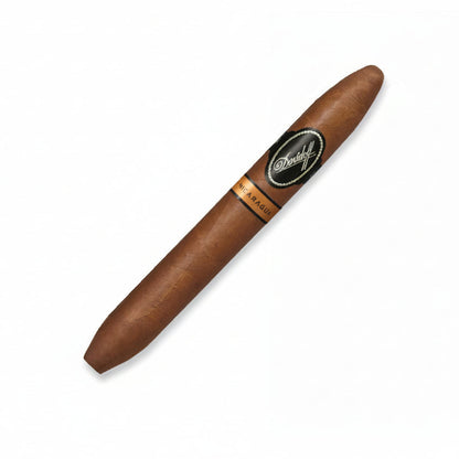 Cigar with a brand logo on a white background