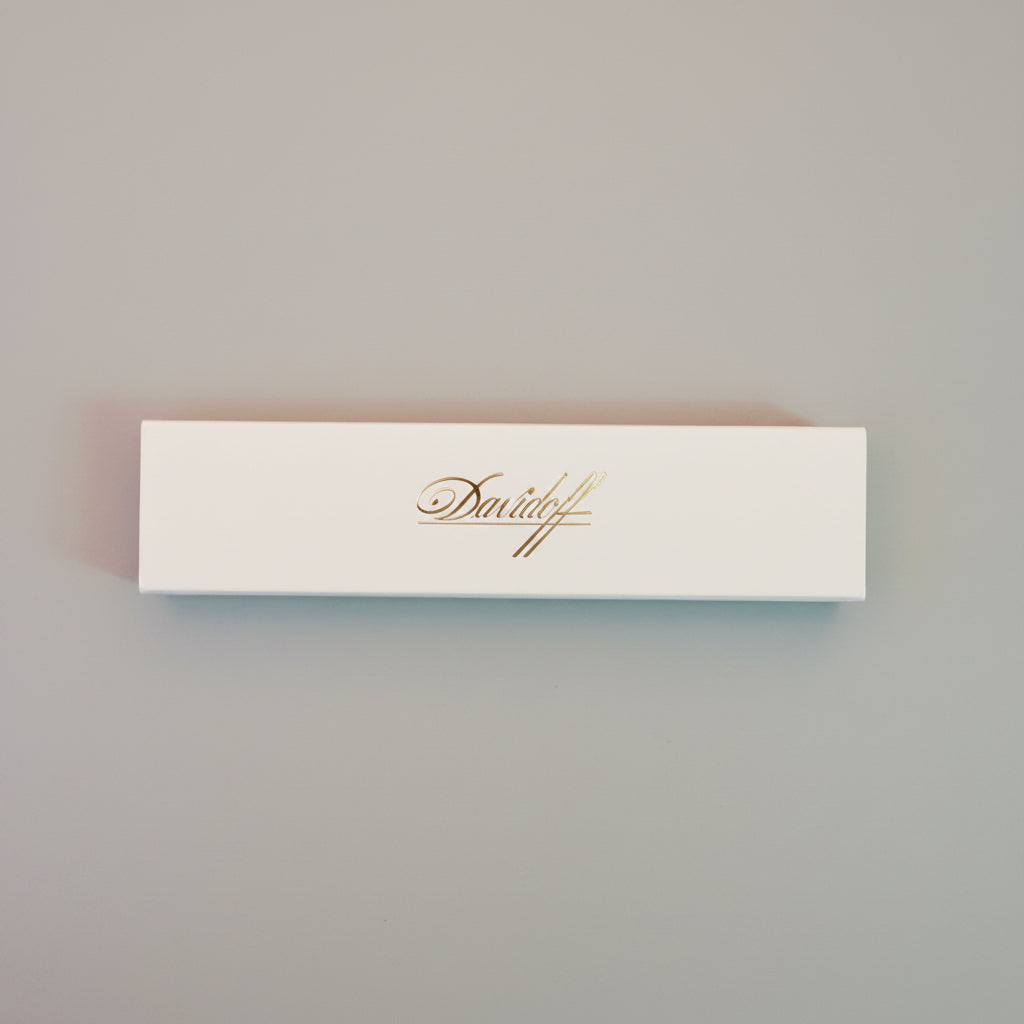 A packet of Davidoff Matches on a white studio background