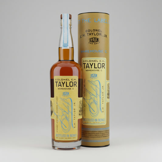 A bottle of Colonel E.H. Taylor warehouse C