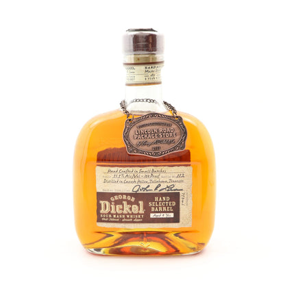 Bottle of Chandon Dickel Whisky on a white background