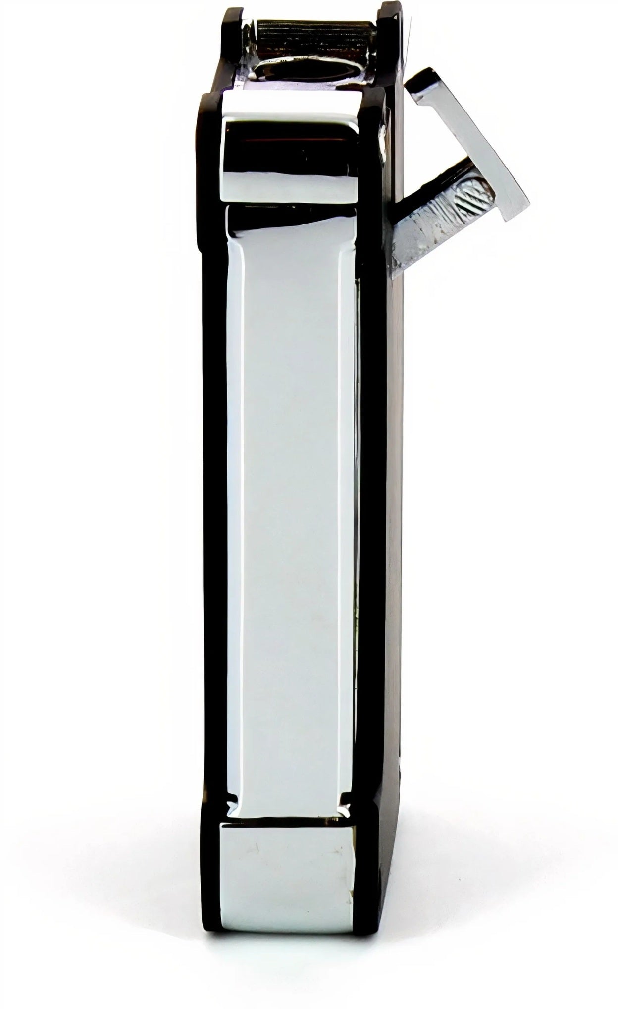 Metallic lighter on a white background