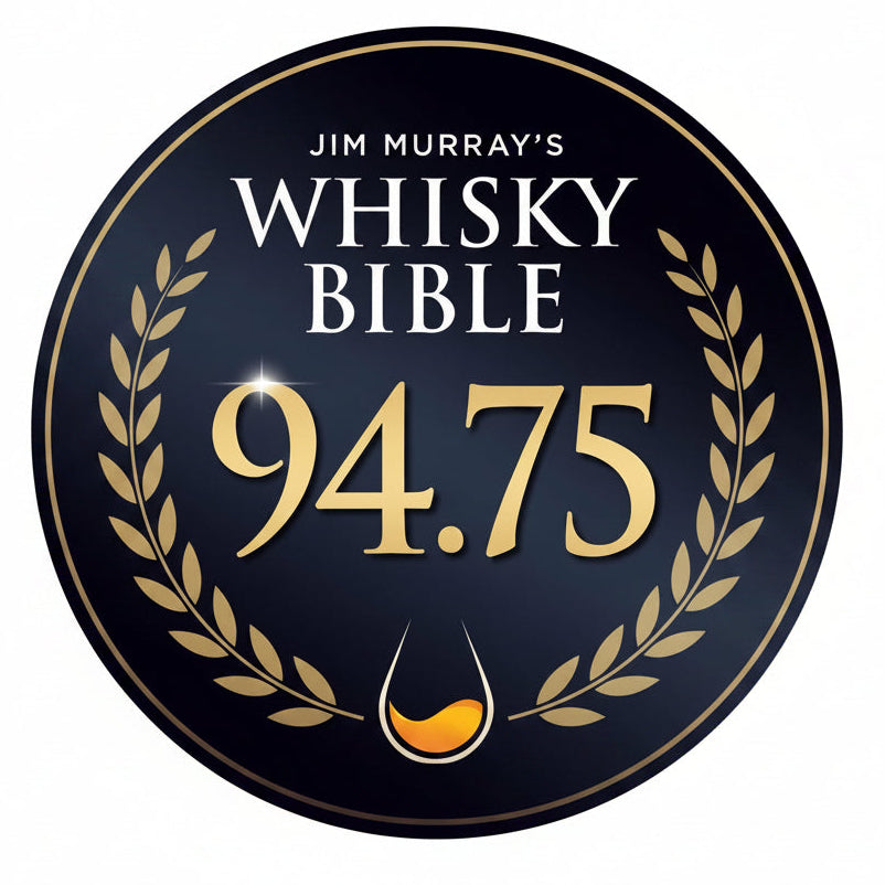 Cover of 'Jim Murray's Whisky Bible 94.75' with a dark background and gold text.