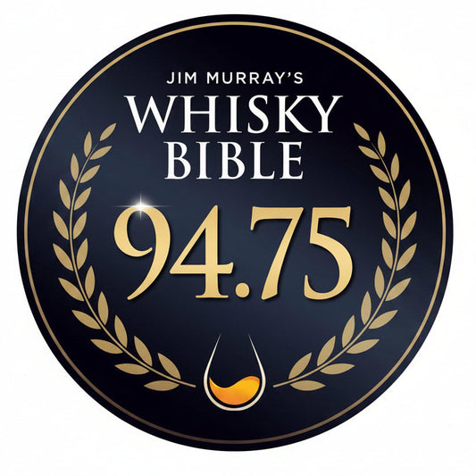 Cover of 'Jim Murray's Whisky Bible 94.75' with a dark background and gold text.