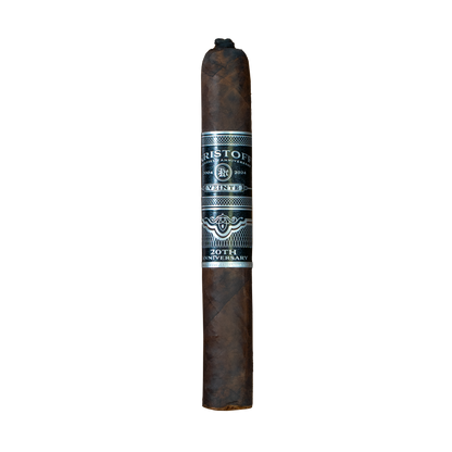 Cigar with a label on a white background