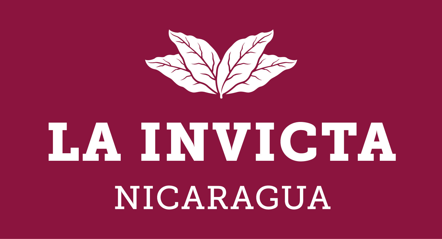 La Invicta Nicaragua logo with white text and leaf design on a red background