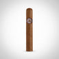 A single Montecristo Edmundo Habana cigar in a medium brown shade, featuring a circular brown and white band with the Monrtecristo Habana logo, isolated on a white background.