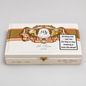 A vintage-style white cigar box with gold and red decorative bands, featuring the brand name 'My Father' and 'Le Roi 1922'. A black warning label about smoking is printed on the front.