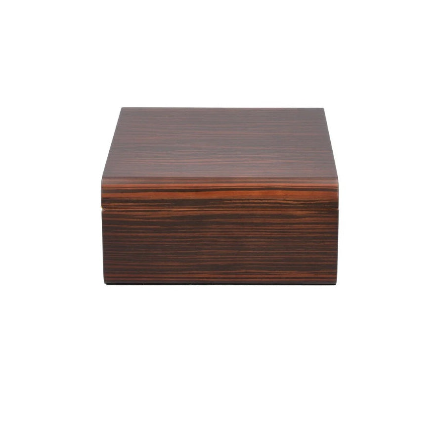 Side view of humidor white back geround