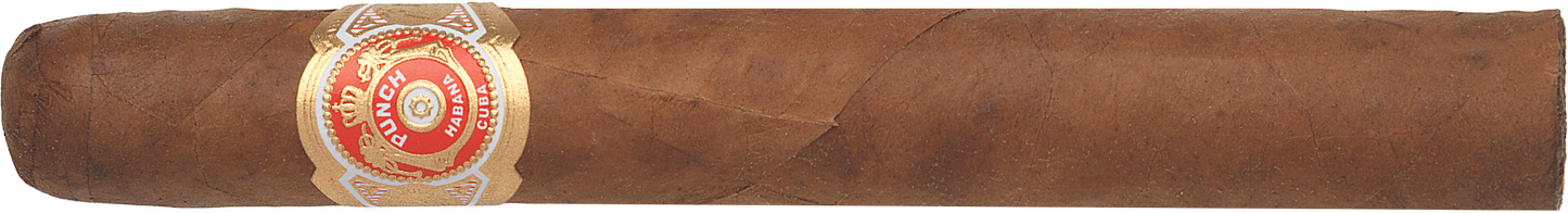 Cigar with a visible label on a white background