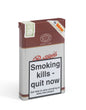 A rectangular metal tin of Partagas Habanero cigars on a white background, featuring a prominent smoking health warning label on the front.