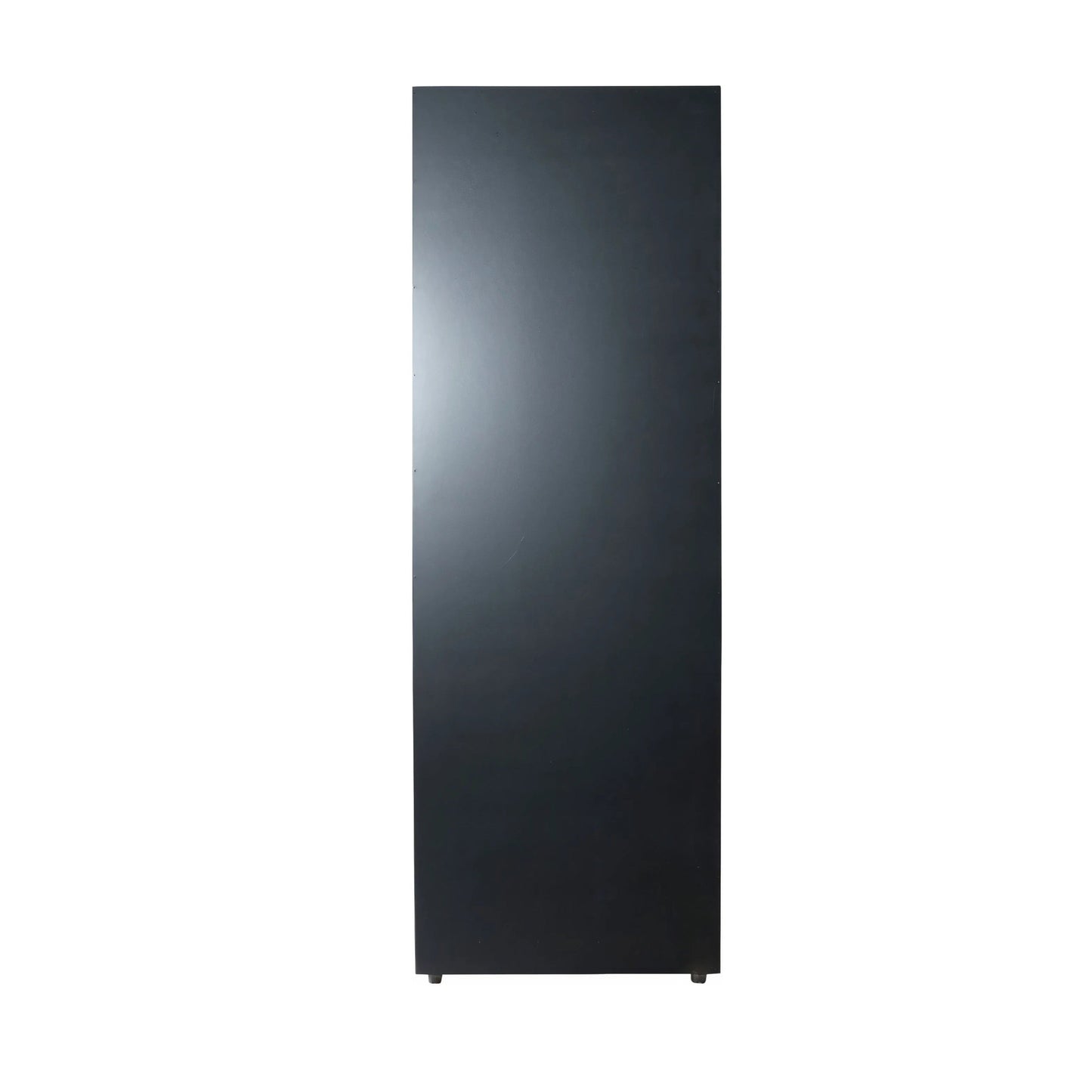 Rear view of black humidor