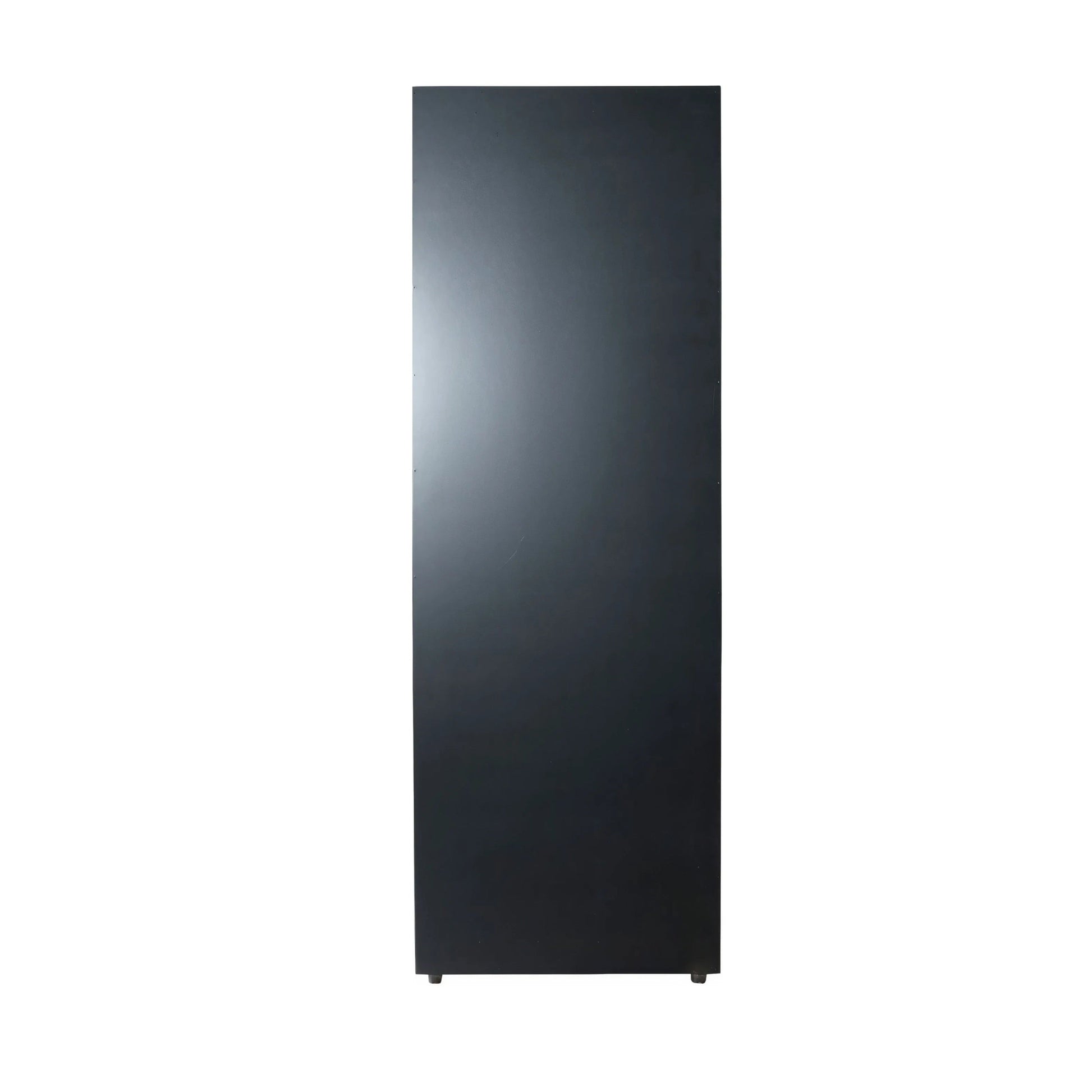 Rear view of black humidor