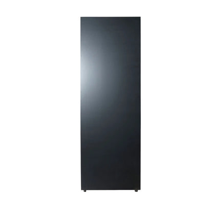 Rear view of black humidor