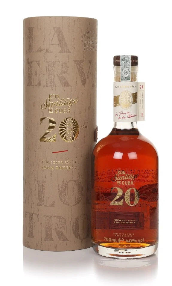 Bottle of Johnnie Walker 20-year-old whisky with packaging on a white background