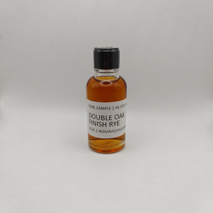 Bottle of Double Oak Finish Rye on a white background