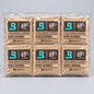 Six packs of Boveda 69% 4 gram 2-way humidity control packets arranged in a 2x4 grid inside a clear plastic clamshell package on a light gray background.