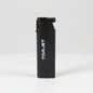 A black TorJet portable torch lighter with a textured grip and white vertical branding, shown against a plain white background.