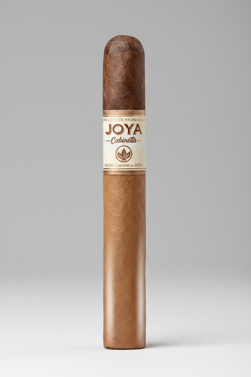 Joya de Nicaragua cigar with label on a white background