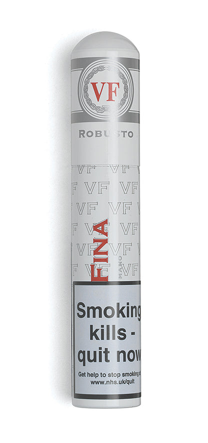 Vape device with 'VF' branding on a white background