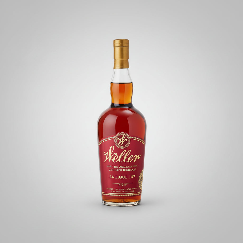 Weller whiskey bottle SELFRIDGES SAZERAC BARREL PICK N WHITE BACKGROUND