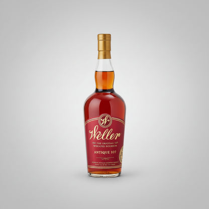 Weller whiskey bottle SELFRIDGES SAZERAC BARREL PICK N WHITE BACKGROUND