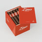An open Honduras Zino cigar box containing several dark brown cigars with orange and white bands, shown on a plain white background.
