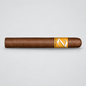 A single brown cigar with a gold and white band labeled 'Kaleidoscope', photographed horizontally against a light gray background.