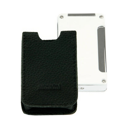 Black lighter case with alighter holder on a white background