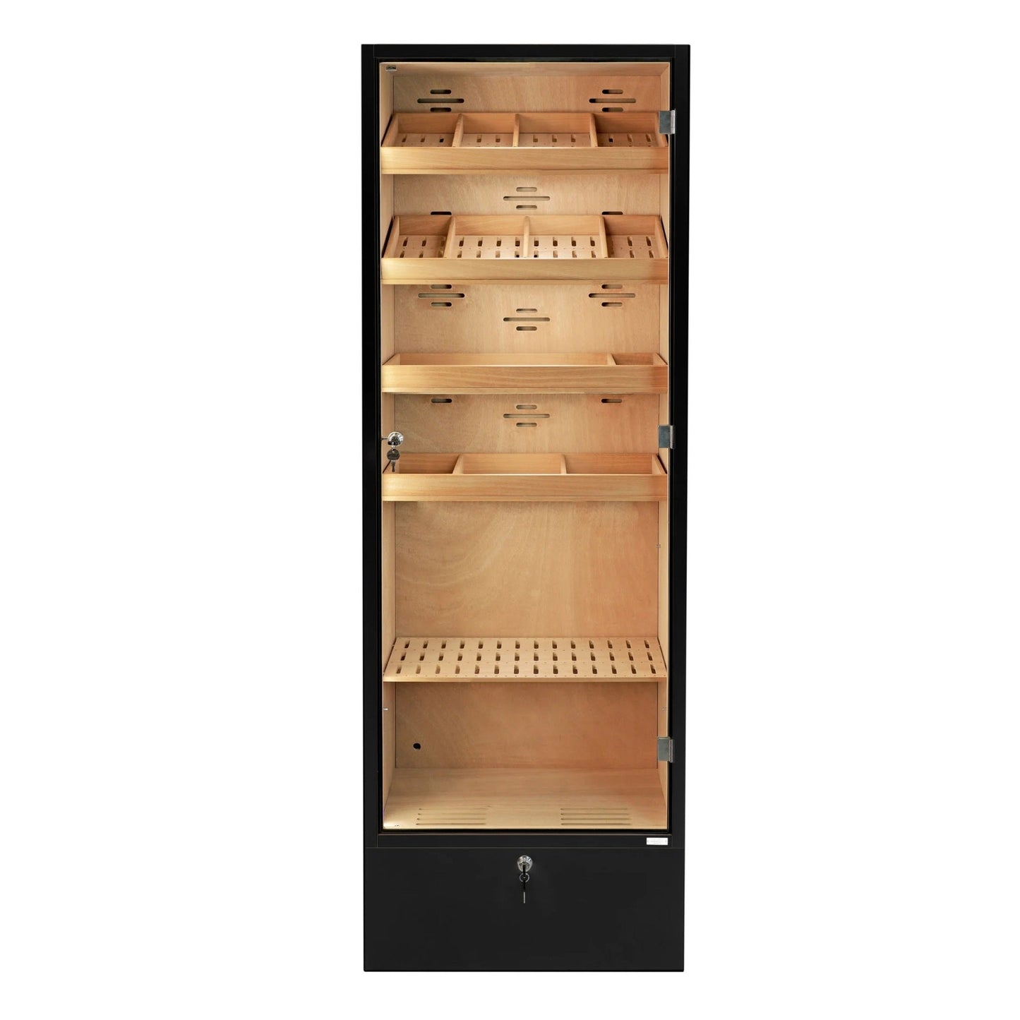 Adorini Portofino Black Humidor on white background