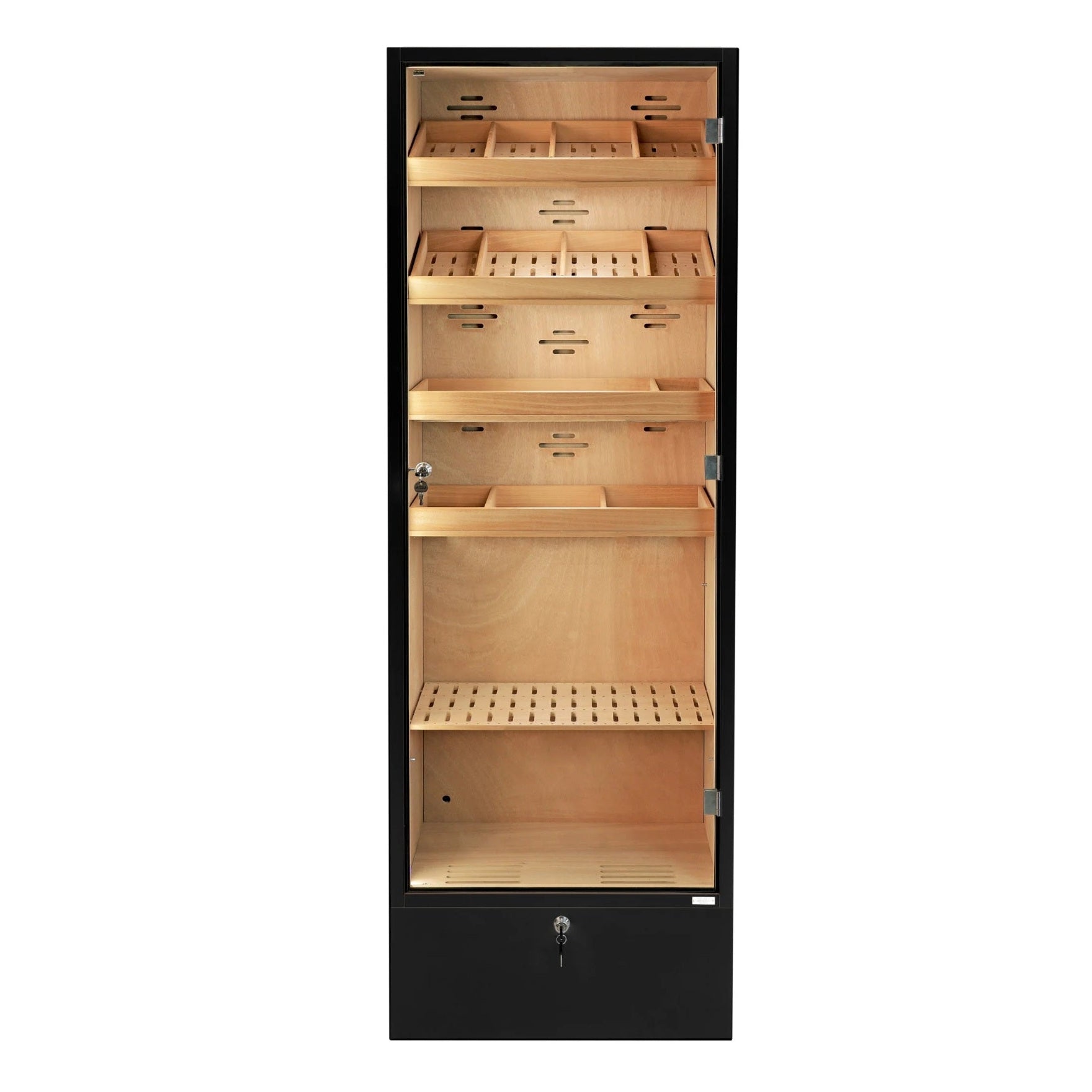 Adorini Portofino Black Humidor on white background